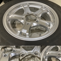 溝あり weds KEELER 16インチ 5.5J +22 PCD139.7 5H YOKOHAMA iceGUARD G075 175/80R16 4本セット ジムニー ウェッズ YX1115_画像2