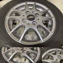 バリ溝 A-TECH SCHNEDER 13インチ 4.00B +42 PCD100 4H DUNLOP WINTERMAXX WM01 155/65R13 4本セット (YX1191)_画像2