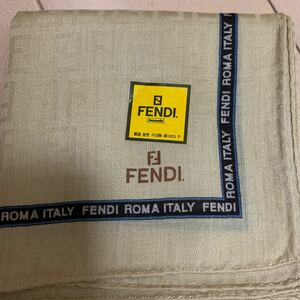 フェンディ FENDI ハンカチ ズッカ ベージュ