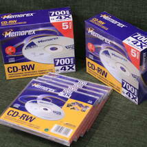あ//A4749 【未使用・保管品】Memorex CD-RW 700MB 1X-4X 14枚