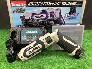 中古品 makita マキタ 7.2V 1.5Ah 充電式ペンインパクトドライバ TD022DSHXW