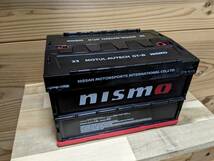 NISMO折りたたみコンテナ 黒 1.5L ニスモ オリコン ミニ スタッキングボックス プラスチックケース 折り畳みコンテナ ブラック_画像1