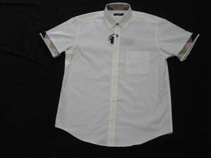ブラックレーベル クレストブリッジ 白の半袖ボタンダウンシャツ Mサイズ 18,700円