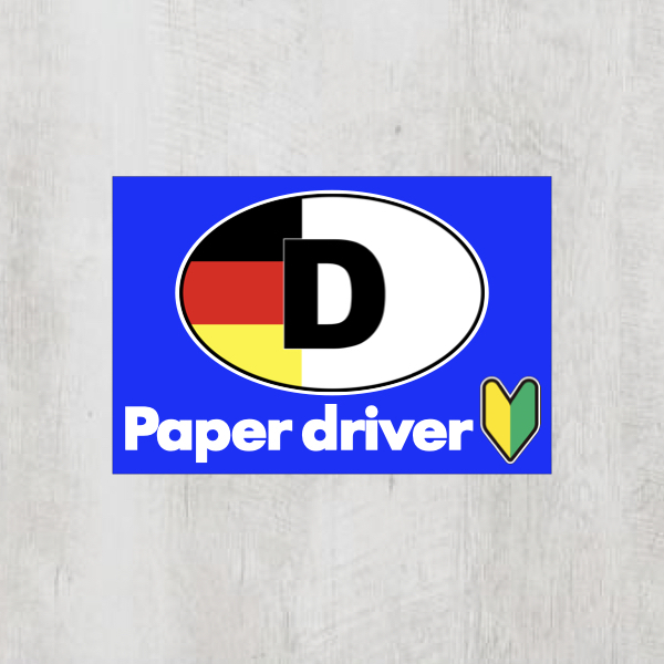 Dドイツ＊ビークルID【Paper Driverペーパードライバー】マグネット