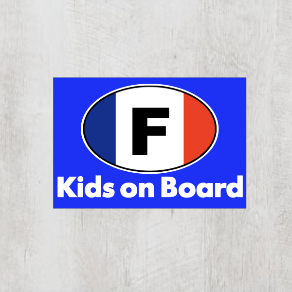 Fフランス＊ビークルID【Kids on Board】マグネット仕様