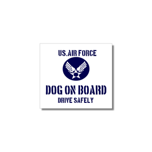 DOG ON BOARD/ドッグオンボードマグネットステッカー★世田谷ベース(旧米空軍タイプ)白