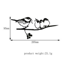 ガーデニング 小鳥の親子 アイアンプレート 雑貨 ガーデンオブジェ シマエナガ風_画像5