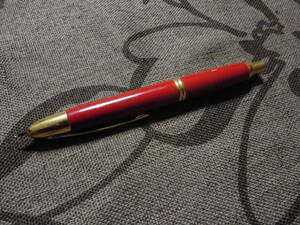 PILOT パイロット 万年筆 ノック式 キャップレス 18K 750 　ゴールド×レッド　動作確認済