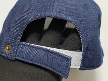 EDWIN エドウイン ADJUSTABLE マジックテープ Cap キャップ 帽子 ネイビー デニム 展示未使用品_画像6