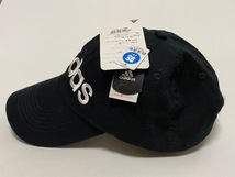 adidas アディダス Cap ローキャップ 帽子 吸湿速乾 ブラック 展示未使用品_画像3