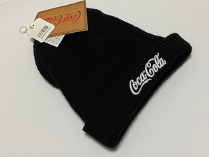 Coca-Cola コカ・コーラ ニットキャップ CAP ニット帽子 ブラック 展示未使用品