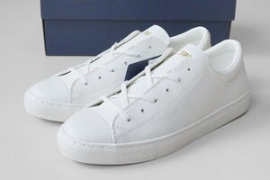 未使用* CONVERSE ◆ LEATHER ALL STAR COUPE OX 白 24.5 スニーカー 靴 コンバース オールスター 箱付 ◆J-1