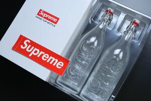 Supreme ◆ 21AW Swing Top 1.0L Bottle ガラス 瓶 ボトル 2本セット (箱/ステッカー/全タグ) シュプリーム ◆Z-7