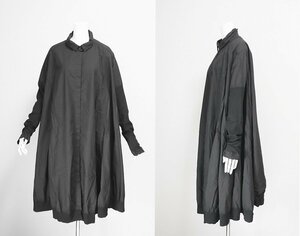 美品* Rundholz ◆ ユニセックス ロング シャツ Lサイズ 黒 オーバーサイズ ワンピース ランドホルツ◆K2F