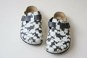 BIRKENSTOCK × Disney ◆ ミッキーマウス ボストン 黒×白 27cm サンダル ビルケンシュトック ◆D-2