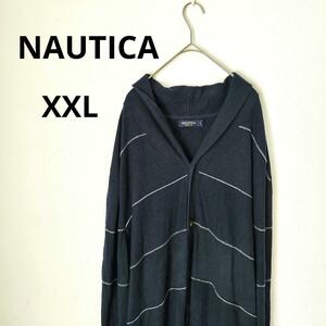 【NAUTICA】ノーティカ(XXL) カーディガン【美品】COTTON100％