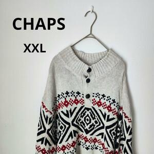 [CHAPS] chaps (XXL) вязаный [ прекрасный товар ] свитер 
