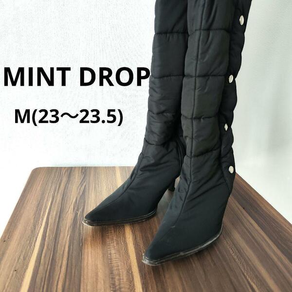 【MINT DROP】ミントドロップ（23〜23.5）ロングブーツ　ファー付き