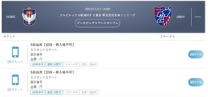 【ペアセット】アルビレックス新潟 VS FC東京戦 チケット S自由席【招待・再入場不可】