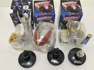 1 仮面ライダーマスクコレクション 3種 NEW電王ストライク 電王アックス ナイトサバイブ発光 マスコレMasked Rider mask collection DEN-O