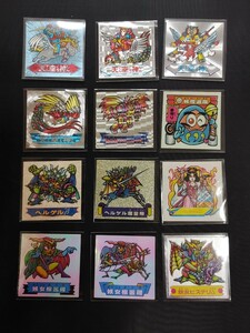 Furuta ドキドキ学園　天空神 ヘルゲル魔皇帝 マイナーシール ビックリマン ヘッド キラ 美品 レア シール 当時物 セット