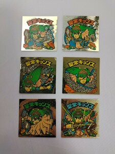 聖常キッソス 17弾 コンプ 背景 三角 消え スーパー ヘッド ビックリマン 美品 旧ビックリマン 天使 激レア セット まとめて