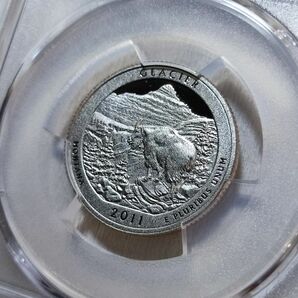 準最高鑑定 PCGS PR69DCAM グレイシャー国立公園 アメリカ・ザ・ビューティフル クオーター モダンコイン