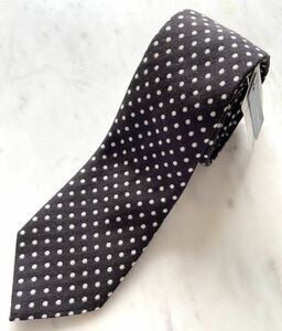 新品 未使用 FRANCO BASSI製 鎌倉シャツ ネクタイ イタリア製 ダークブラウン ウール ドット 検索用 stefano bigi drake's tie your tie