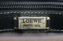 【行董】 AO622BOT08 LOEWE ロエベ ショルダーバッグ ベラスケス ヌバック×レザー ブラウン系×ブラック ゴールド金具 ブランドバッグ_画像3