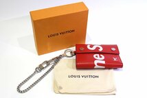 MEZ01AAM02 ☆美品☆ LOUIS VUITTON ルイヴィトン SUPREME シュプリーム コラボ エピ チェーン ウォレット M67755 財布 服飾小物_画像1