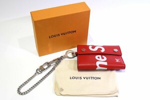 MEZ01AAM02 ☆美品☆ LOUIS VUITTON ルイヴィトン SUPREME シュプリーム コラボ エピ チェーン ウォレット M67755 財布 服飾小物