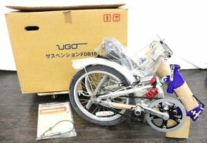 【行董】AS470ABH32 未使用保管品 UGO サスペンションFDB16 折り畳み自転車 16インチ ブルー 箱付き 現状品 サイクリング