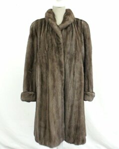 【行董】AS471BOG32◆美品 アメリカンウルトラ THE AMERICAN FUR AWARDS 5つ星 ミンク ロングコート 貂皮 毛皮 mink 身丈約98cm