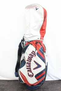 【行董】 AZ011BOT23 Callaway キャロウェイ ゴルフバッグ キャディバッグ ホワイト ネイビー レッド