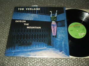 １２”★TOM VERLAINE/トム・ヴァーライン「DAYS ON THE MOUNTAIN」UK盤(VS 501-12)～TELEVISION/テレヴィジョン