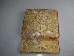 D1026訳あり【 老舗呉服屋閉店 西陣袋帯￥198000円】新品 金 唐花鏡裏華文 振袖 袴 入園 卒園 入学 卒業 結婚 パーティー留袖