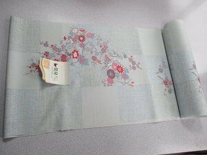 D1063訳あり【 老舗呉服屋：洗える着物 東レシルック小紋縮緬 ちりめん：38000円】反物 未使用 インテリアパッチワーク 和装 仕事