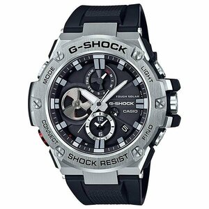 e)1円スタート!! CASIO カシオ G-SHOCK G-STEEL GST-B100-1AJF タフソーラー クロノグラフ メンズ ブランド時計 ※新品/未開封 保証書/他有