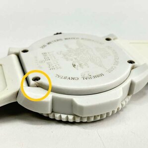 ｔ）ルミノックス LUMINOX SERIES3050/3950 腕時計 ホワイト ラバーベルト メンズ ブランド品 中古 ※フタヒビ有り 専用ケース/冊子/タグ有の画像7