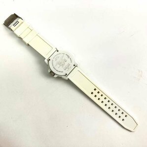 ｔ）ルミノックス LUMINOX SERIES3050/3950 腕時計 ホワイト ラバーベルト メンズ ブランド品 中古 ※フタヒビ有り 専用ケース/冊子/タグ有の画像9