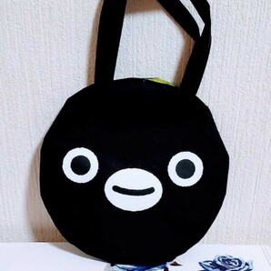 即決 新品 可愛い ペンギン JR東日本 ノベルティ 非売品 トートバッグ SUICA ハンドバッグ 鞄 ブラック 黒 坂崎千春 検: エコバッグの画像1