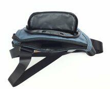 美品 TUMI/トゥミ ショルダーバッグ 肩掛けバッグ 斜めかけ ブルー 収納多数 軽量 小型BAG バッグ 鞄　HOe0085-E_画像8