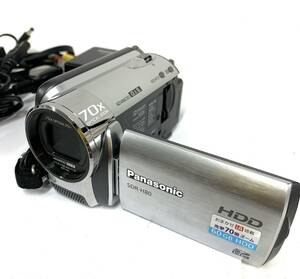 動作未確認Panasonic/パナソニック/SDR-H80/SD/HDD/2009年デジタルビデオカメラ光学機器現状品 カ4