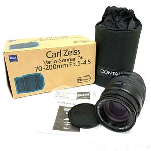 美品 美品 CONTAX Vario-Sonnar 70-200mm F3.5-4.5 箱付属品 現状品 カメラレンズ レンズ カ4