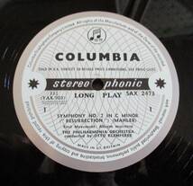クレンペラ－ ／ マ－ラ－「交響曲 第２番　復活」（２枚組）　英コロンビア　 ブル－シルバ－盤　_画像3