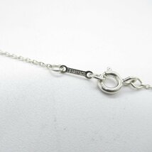 TIFFANY＆CO ティファニー ネックレス キス ネックレス シルバー系 シルバー925 中古 レディース_画像4