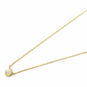 STAR JEWELRY Star Jewelry necklace diamond necklace clear series K18( yellow gold ) used lady's 