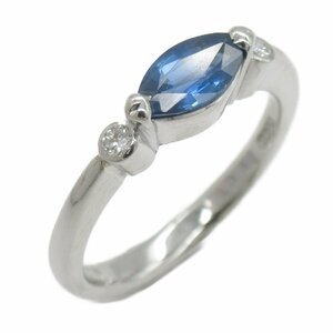 JEWELRY ジュエリー リング・指輪 サファイア ダイヤモンド リング ブルー系 Pt900プラチナ ダイヤモンド サファイア 中古 レディース