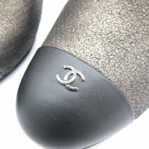 CHANEL シャネル ブーツ ショートブーツ ブラック系 レザー 中古 レディース_画像6