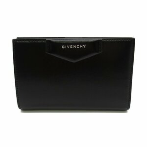 GIVENCHY ジバンシィ 二つ折り財布 アンティゴナ 4G 二つ折り財布 ブラック系 カーフ（牛革） レディース